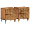 Bedside Cabinets 2 pcs 40x33x46 Solid Wood Z6U1