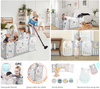 10-18 Panels Baby Playpen Foldable Kids Safety Child Play Center Yard Indoor Toy