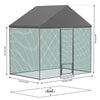 Heavy Duty Metal Chicken Run Coop Cage Walk In Kennel Netting Fence Feeding Pen