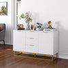 Modern Storage Cabinet Freestanding Cupboard Dresser with 3 Drawers