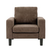 Modern L-Shaped Corner Sofa 2 3 Seater Armchair Couch With Footstool