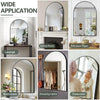 Wall Mounted Framed Mirror Vanity Makeup Bedroom Glass Dressing Mirror Shaped