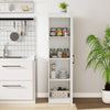 4-Tier Freestanding Floor Cabinet with Door-White