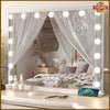 Large Hollywood Mirror Vanity Make Up Mirror with LED Lights Tabletop Light Up