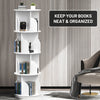 4-Layer 360° Rotating Bookshelf Bookcase Display Floor Standing Storage Rack New