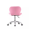 Adjustable Cushioned Computer Desk Office Chair Chrome Legs Lift Swivel Chairs