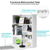 Wall Mounted Computer Table Fold Out Convertible Desk w/Chalkboard Floating Desk