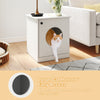 Indoor Pet House Enclosure Hidden Kitten Washroom-White