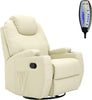 Heating 8-Point Massage Recliner Swivel Chair Sofa w/ Remote Control XMAS Gift