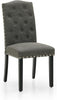 Set of 2 Dining Chairs Nailhead Trim Solid Wood Legs Dining Room Kitchen Chairs
