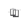 2x Industrial Steel Table Legs Stand Feet Trapezium X A Sandglass Shape Frame UK