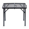 Folding Camping Table Trestle Picnic Party Catering BBQ 2ft 3ft Black Aluminum