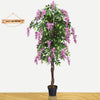 Artificial Flowers Fake Wistera Tree Home Decorative Fake Greenery Trees