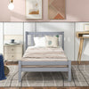 Merax Single Bed 3ft Solid Wooden Bed Frame Bedroom Furniture Adults/Kids 90x190