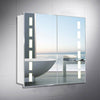 Illuminated LED Bathroom Mirror Cabinet Demister/Sensor/Clock/Shaver Socket