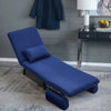 Futon Folding Single Sofa Bed 3-in-1 Sofa Recliner Lounger Accent Chair Armchair