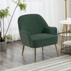 Modern Armchair Accent Occasional Tub Chair Velvet Single Sofa Soft Padded Seat