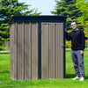 Garden Shed Metal Storage Unit Heavy Outdoor Pent Roof Tool House 5 x 3 FT Shed
