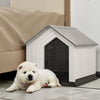 Large Plastic Dog Kennel Pet House Weatherproof Indoor Outdoor Animal Shelter