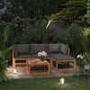 5 Piece Garden Lounge Set with Cushions Solid Wood Acacia (UK/IE/FI/NO only) vid