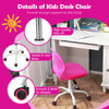 Kids Mesh Desk Chair Ergonomic Rolling Swivel Study Chair Adjustable Height