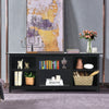 TV Stand for TVs up to 65 Inches Wooden Modern TV Console Table W/6 Open Storage