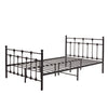 Strong Metal Bed Frame 4ft 4ft6 Double Size Solid Bedstead Base +MATTRESS