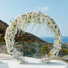 Heavy Duty Metal Double Pole Round Wedding Backdrop Stand Arch Garden Arbor Deco