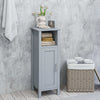 Freestanding Single Door Storage Cabinet Bathroom Floor Cabinet-Gray
