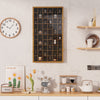 52 Slots Shot Glass Display Case With Removable Shelves Wall Mounted Cabinet UK