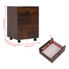 Mobile 3 Drawers Filing Cabinets Printer Stand Pedestal Lockable Bedside Table