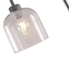Tall Stem Floor Lamp Glass Lampshade Standard Living Room Light LED Bulb Lights