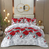 3 Piece Florals Bedspread Quilte Set Throw Rugs Bedding Pillowcases Double Size