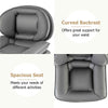 Upholstered Computer Chair Modern Swivel Armless Task Chairs-Grey