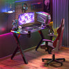 3D Super Cool RGB Neon Gaming Desk PC Laptop Computer Table Gamer Workstation