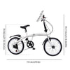 Folding Folding Bike Commuter Bicycle 20 Wheel 6Speed for men women Bicycle