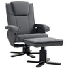 Rocker Swivel Recliner Chair with Footstool Velvet Upholstered Recliner Armchair