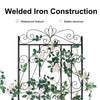 2x Large Metal Garden Trellis Lattice Wall Climbing Potted Plant Stand Lawn Yard