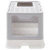 Large Self-Cleaning Hooded Cat Litter Box Enclosed Kitten Toilet Box Potty Tray