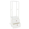 Freestanding Heavy-duty Clothing Stand Dresser with Hanging Rod & Storage Shelve