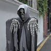 Men's Halloween Scream Horror Ghost Face Mask Hooded Costume Cosplay Fancy Dress