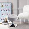 Swivel Round Adjustable Makeup Side Stool Velvet Footstool Dressing Table Stool