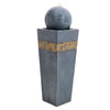Electric Garden Water Feature Fountain with 6 LED Lights Outdoor Statue Decor