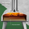 Pizza Oven Outdoor – For Tabletop with Stone Included – Stainless Steel, Pellet