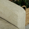 2 Seater Sofa, Velvet-Feel Upholstered Loveseat for Small Space, Beige