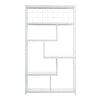 Large 5Tier White Wooden Bookshelf Bookcase Living Room Entrance Partition Stand