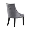 Velvet Dining Chair with Door Knocker Ring Windsor Dressing Room Chair 1/2/4/6