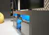 TV Unit Cabinet | TV Stand 145cm | Sideboard with High Gloss Doors | Free LED