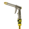 35M Free Standing Garden Hose Watering Pipe Reel With Spray Gun Nozzle Outdoor