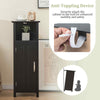 Multifunctional Corner Storage Cabinet Bathroom Rack Stand Black